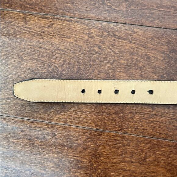 Vintage 90s Brown Crocodile Pattern Leather Belt, Classic Style